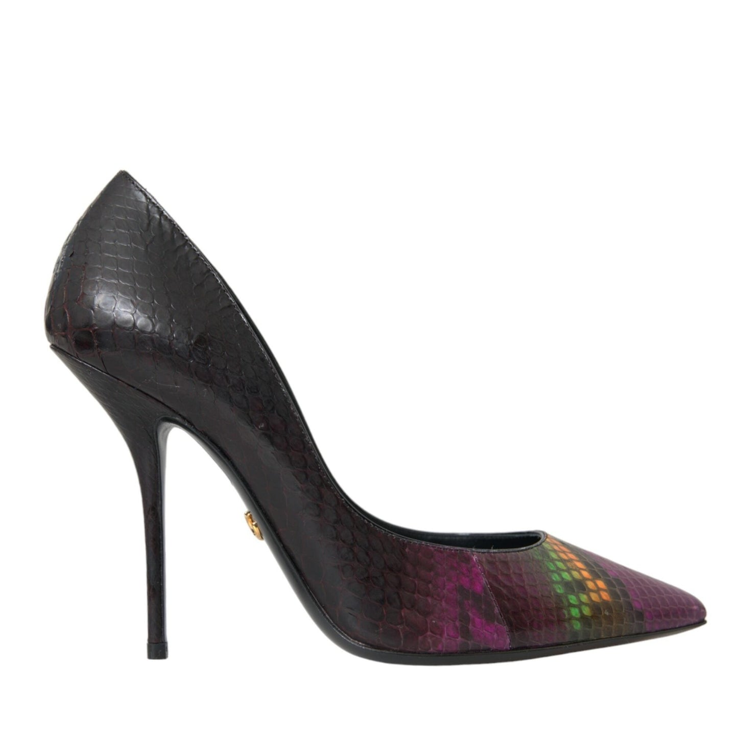 Dolce & Gabbana Multicolor Exotic Leather Heels Pumps Shoes