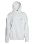 Balenciaga White Cotton Logo Hooded Pullover Sweatshirt Sweater - Eljoys Fashion 