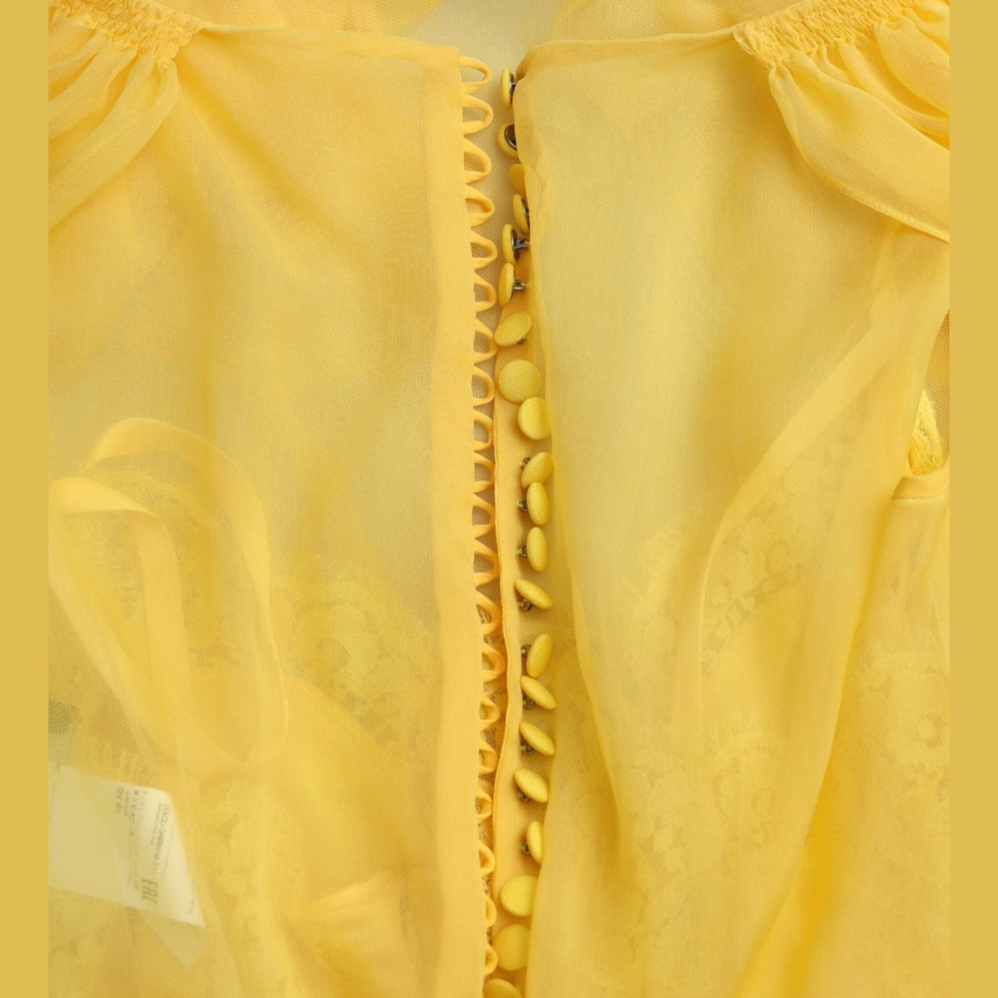 Dolce & Gabbana Yellow Silk Sheath Belted Long Maxi Dress