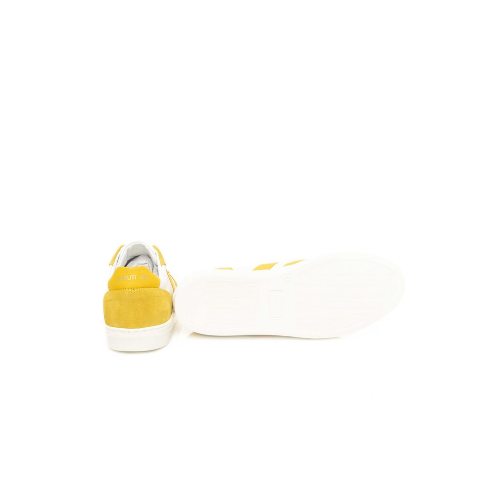 Cerruti 1881 Yellow Cowhide Men Sneaker Cerruti 1881