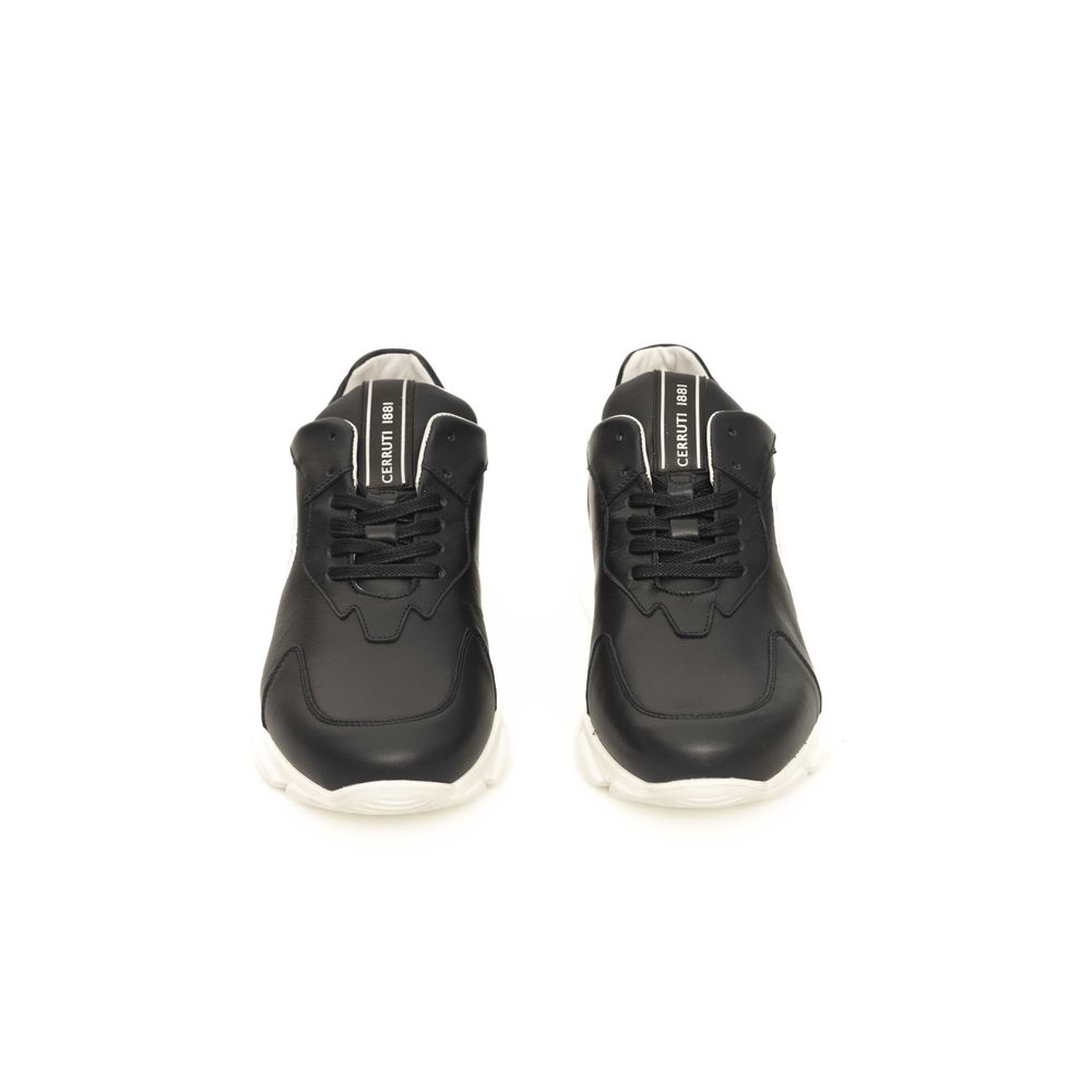 Cerruti 1881 Blue Cowhide Men Sneaker Cerruti 1881