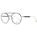 Black metal glasses frames by Tod's featuring sleek design and clear lenses, ideal for stylish eyewear.