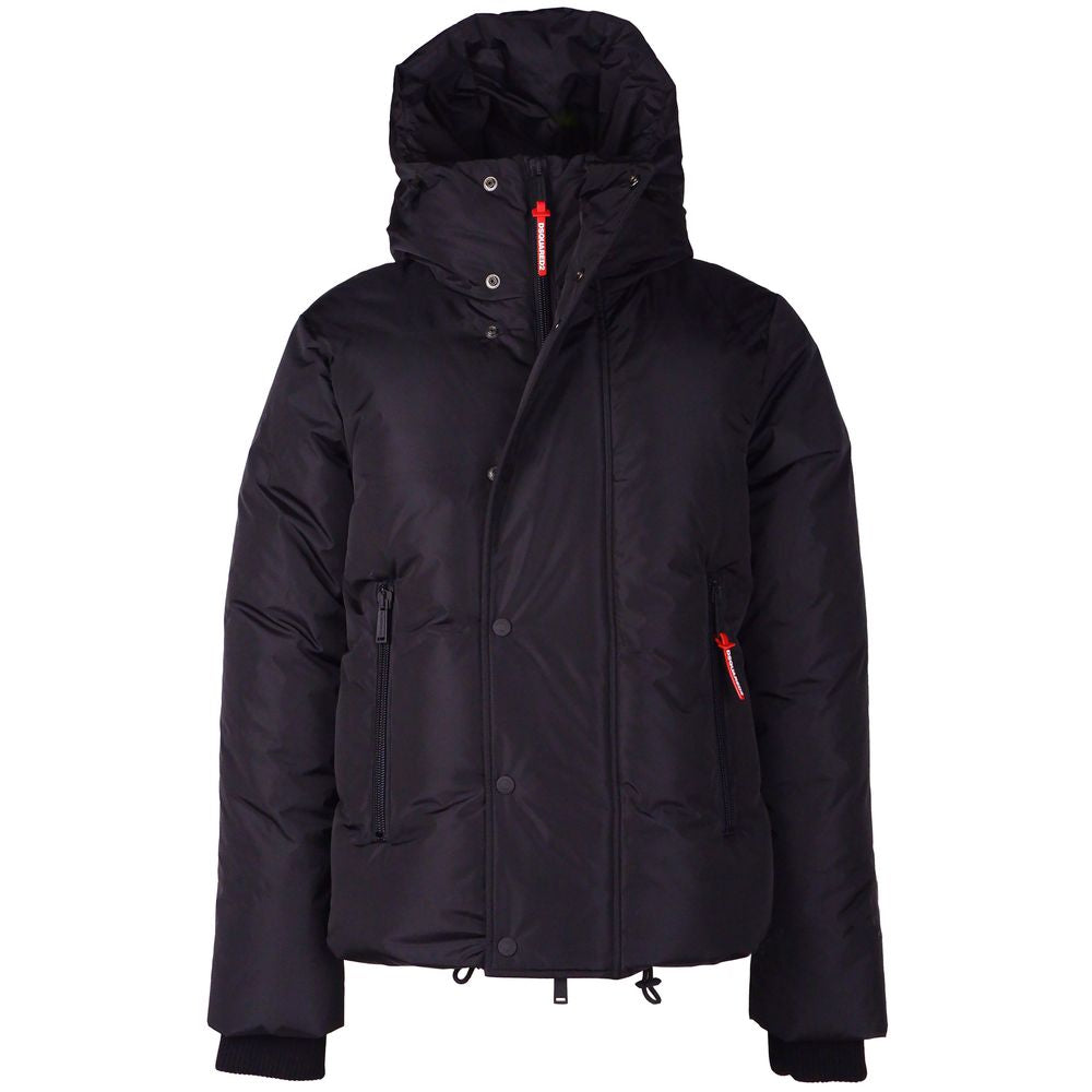 Dsquared² Black Nylon Men Jacket Dsquared²