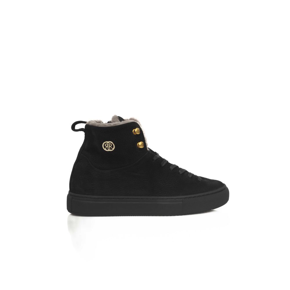 Cerruti 1881 Black Cowhide Women Sneaker Cerruti 1881