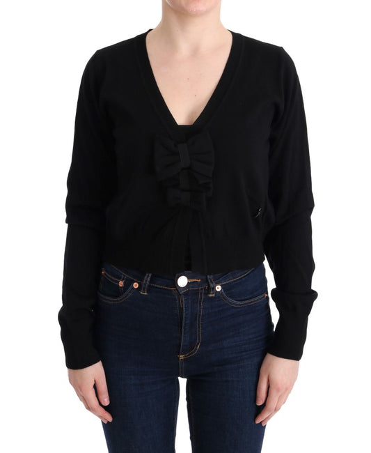 MARGHI LO' Black Wool Blouse Sweater MARGHI LO'