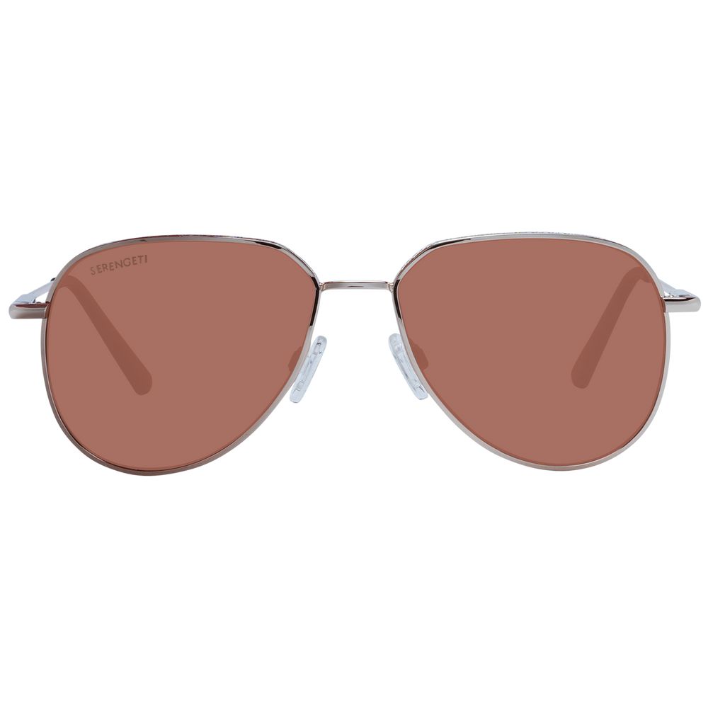Serengeti rose gold metal sunglasses with stylish frames and tinted lenses, designed for a fashionable look.