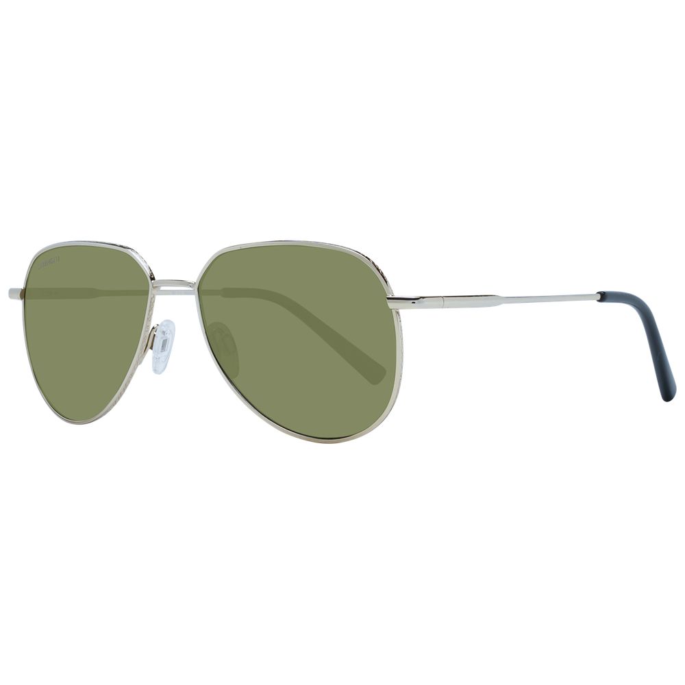 Serengeti Gold Metal Sunglasses with sleek frame and dark tinted lenses, stylish eyewear for sun protection