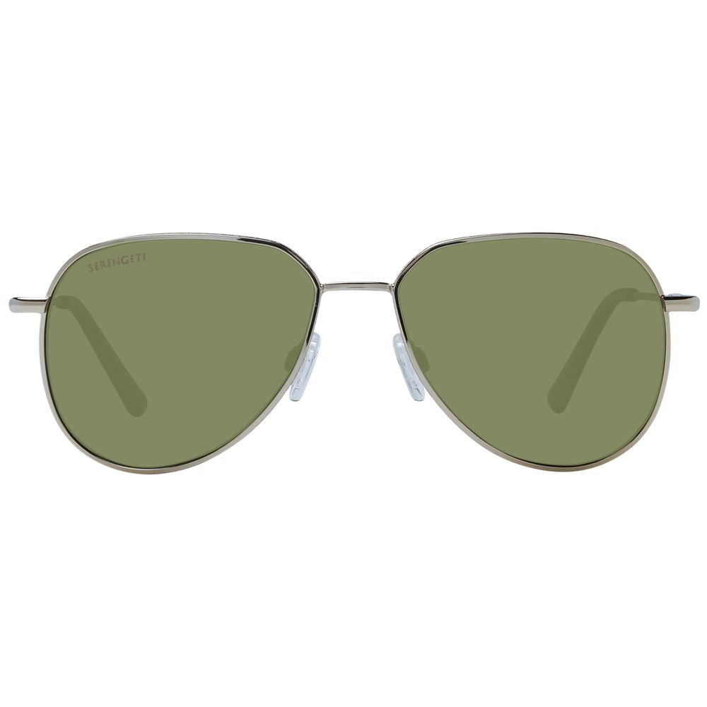 Serengeti Gold Metal Sunglasses with sleek frame and tinted lenses, stylish eyewear for sun protection and fashion.