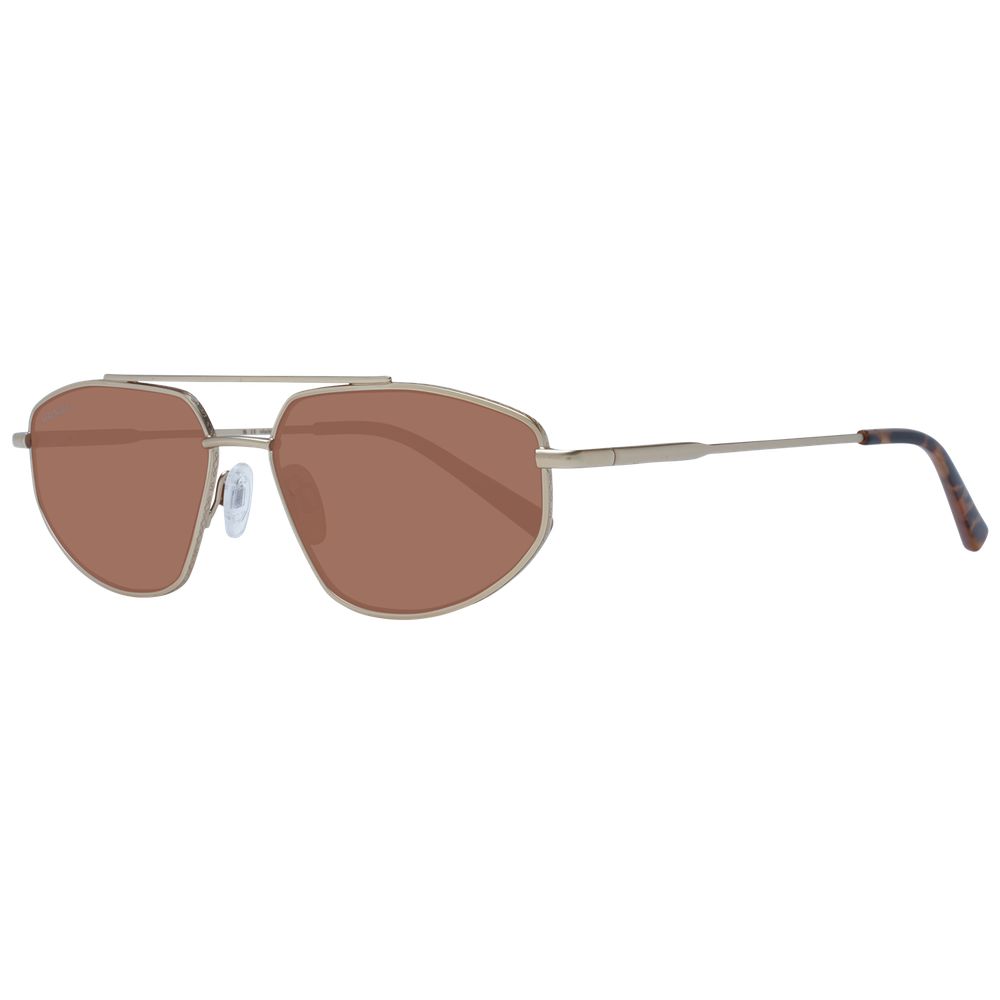 Serengeti Gold Metal Sunglasses with sleek frame and tinted lenses, stylish eyewear for sun protection.