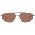 Serengeti Gold Metal Sunglasses with round frames and tinted lenses, stylish eyewear for sun protection and fashion.