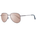 Serengeti bronze metal sunglasses with rounded frames and tinted lenses, stylish and lightweight for everyday wear.