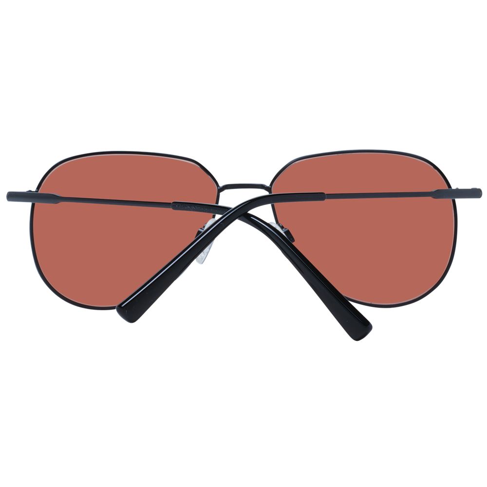 Serengeti black metal sunglasses with sleek frame and dark lenses, stylish eyewear for sun protection