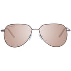 Serengeti bronze metal sunglasses with rounded frames and tinted lenses, stylish eyewear for a sophisticated look.