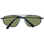 Serengeti black metal sunglasses with sleek frame and dark lenses, stylish eyewear for sun protection and modern fashion.