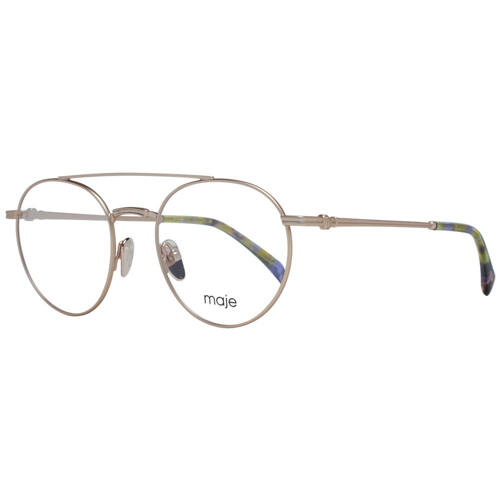 Maje Gold Metal Glasses Frames