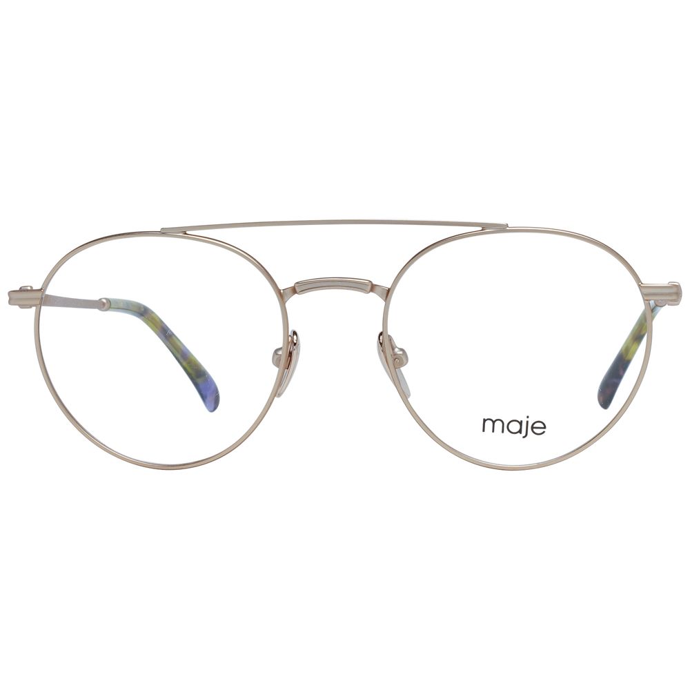Maje Gold Metal Glasses Frames