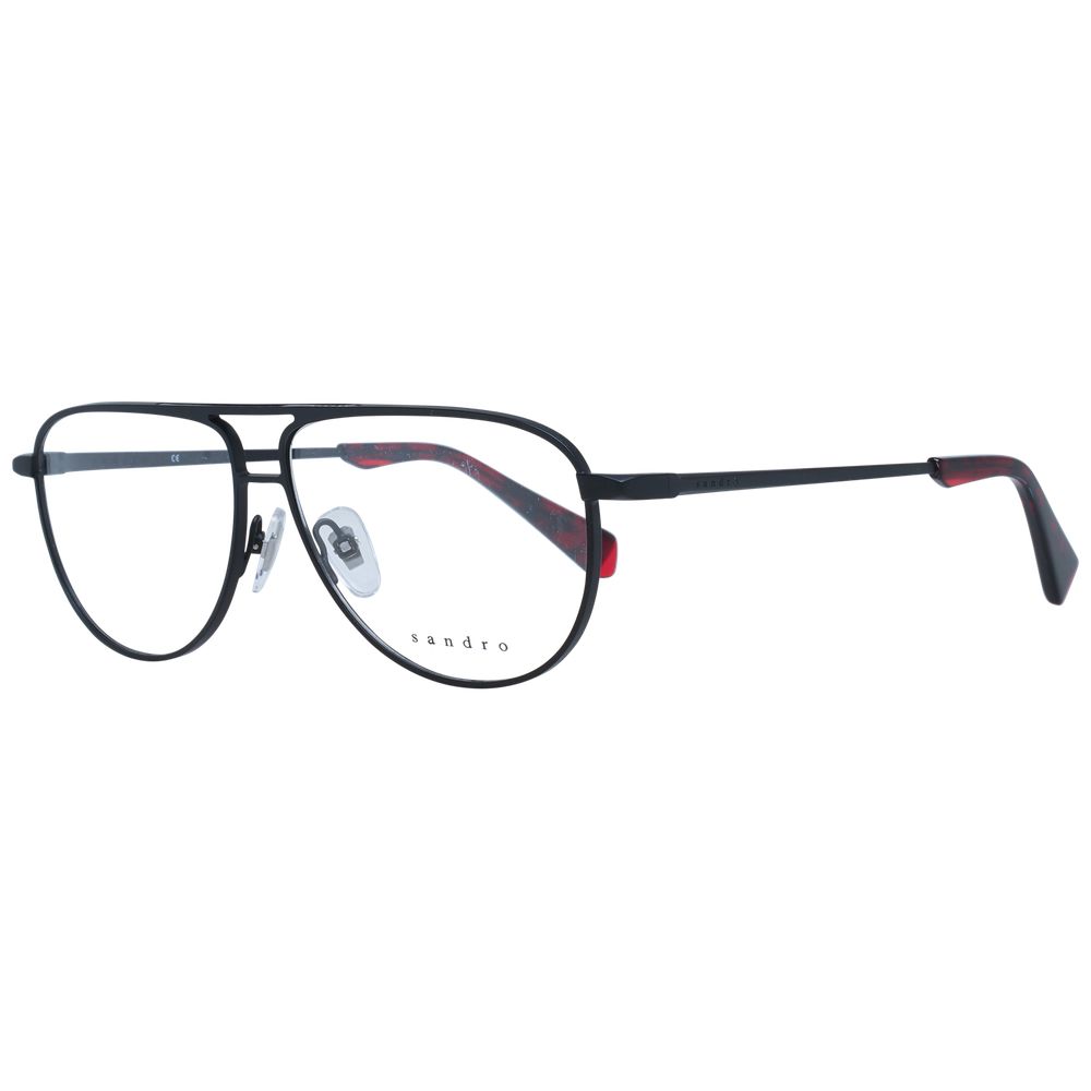 Sandro Black Stainless Steel Glasses Frames