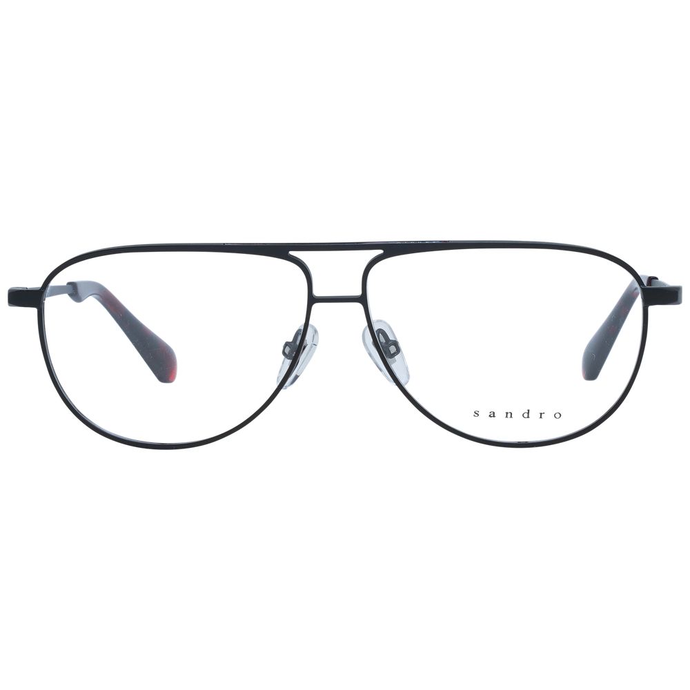 Sandro Black Stainless Steel Glasses Frames
