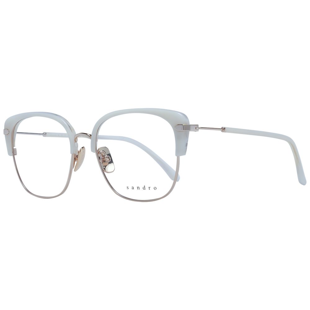Sandro White Stainless Steel Glasses Frames