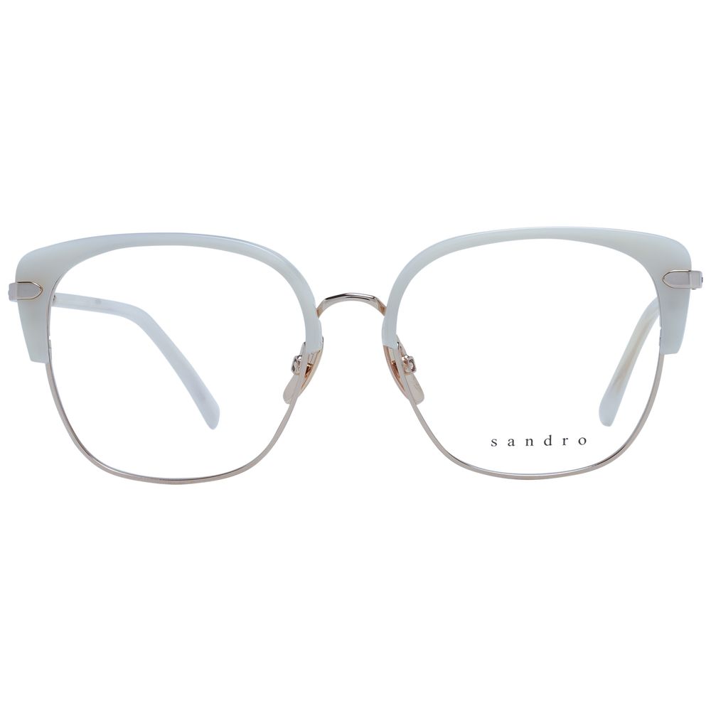 Sandro White Stainless Steel Glasses Frames