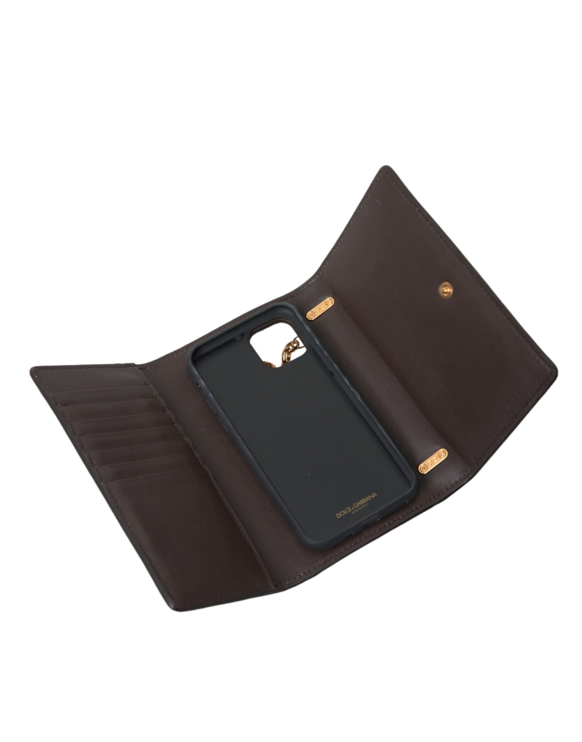 Dolce & Gabbana Brown Python Leather DG Girls Crossbody Phone Bag Dolce & Gabbana