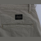 Daniele Alessandrini Beige Cotton Stretch Slim Fit Chinos