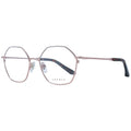Sandro rose gold stainless steel glasses frames with clear lenses, stylish and lightweight for everyday wear.