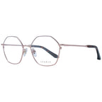 Sandro rose gold stainless steel glasses frames with clear lenses, stylish and lightweight for everyday wear.