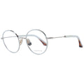 Sandro white stainless steel glasses frames with sleek design and clear lenses, showcasing modern eyewear style.