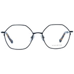 Sandro black stainless steel eyeglasses frames with sleek, modern design and clear lenses, showcasing a stylish and durable look.