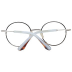 Sandro white stainless steel glasses frames with clear lenses, modern design for stylish eyewear.