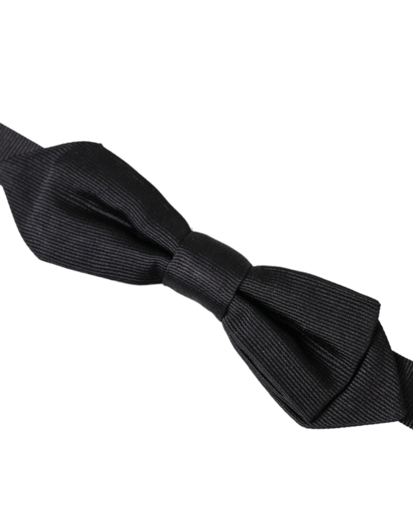Dolce & Gabbana Black Silk Adjustable Neck Men Bow Tie Dolce & Gabbana