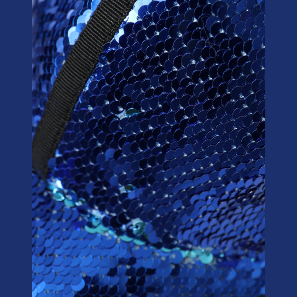 Dolce & Gabbana Royal Blue Sequin Baseball Hat Men
