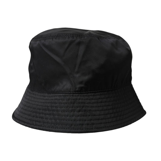 Dolce & Gabbana Black Wide Brim Cap Bucket Hat Men Dolce & Gabbana