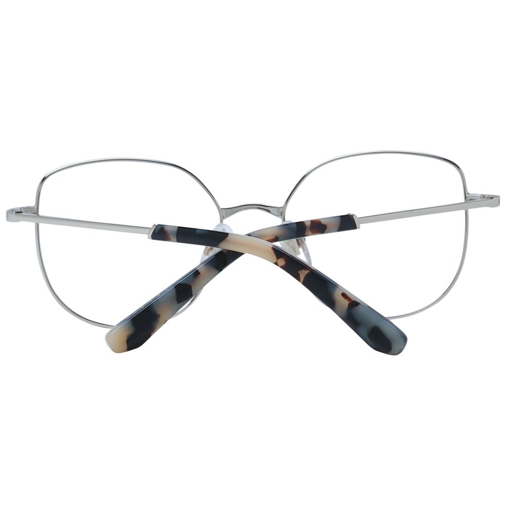 Sandro black metal eyeglass frames with clear glass lenses, stylish and lightweight for everyday wear.