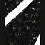 Dolce & Gabbana Black Taormina Lace Elbow Length Gloves