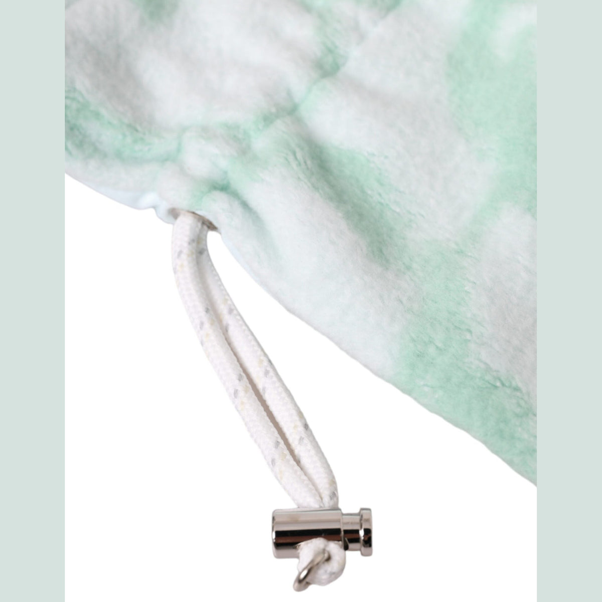 Dolce & Gabbana White Nylon Fleece Wrist Length Mitten Gloves