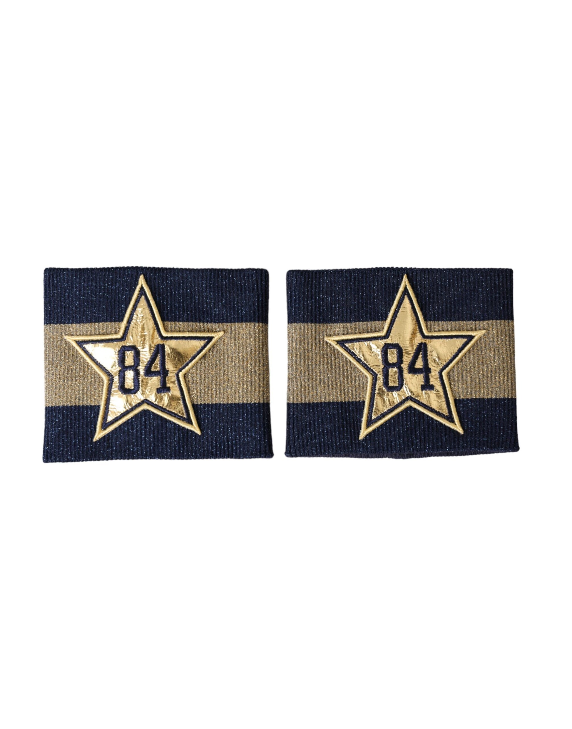 Dolce & Gabbana Black Gold Logo Star 84 Viscose Wristband Dolce & Gabbana