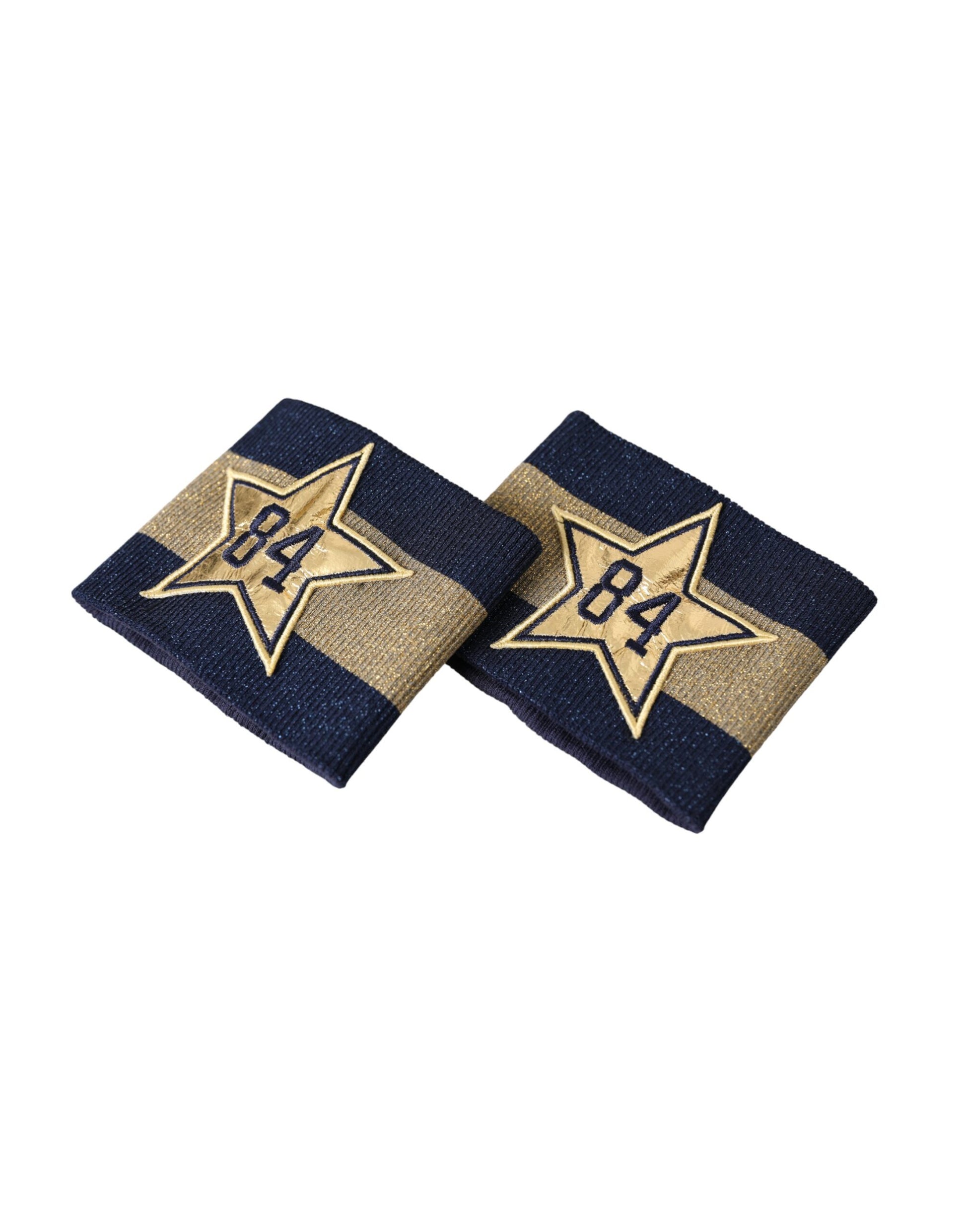Dolce & Gabbana Black Gold Logo Star 84 Viscose Wristband Dolce & Gabbana