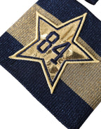 Dolce & Gabbana Black Gold Logo Star 84 Viscose Wristband - Eljoys Fashion 