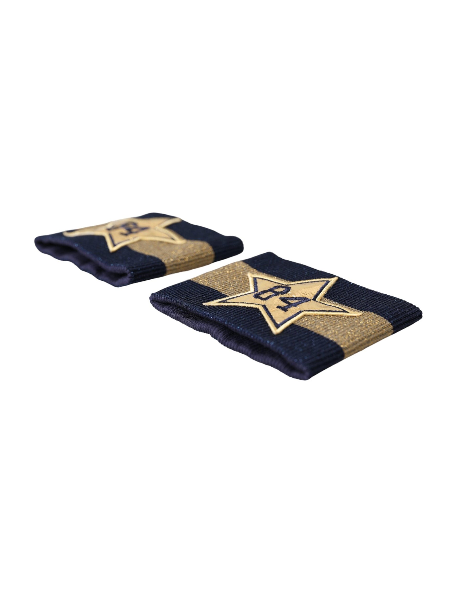 Dolce & Gabbana Black Gold Logo Star 84 Viscose Wristband Dolce & Gabbana