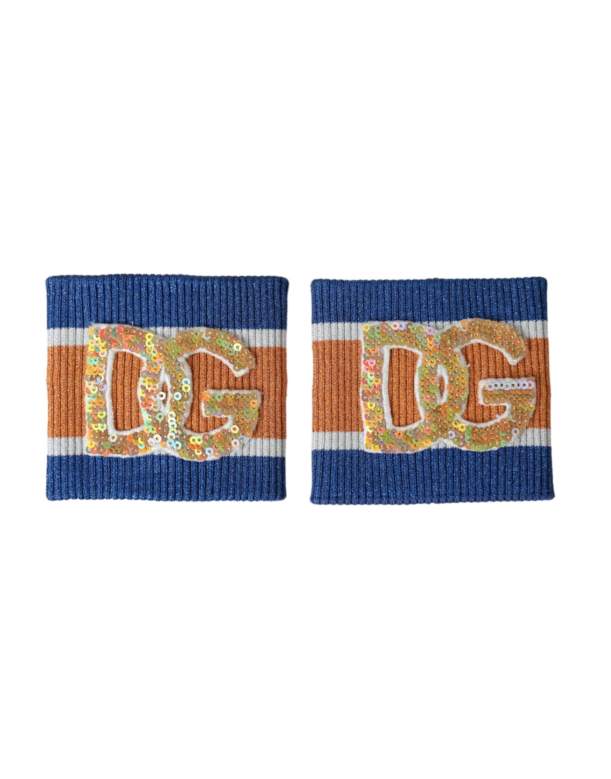 Dolce & Gabbana Multicolor Logo Sequin Viscose Wristband Dolce & Gabbana