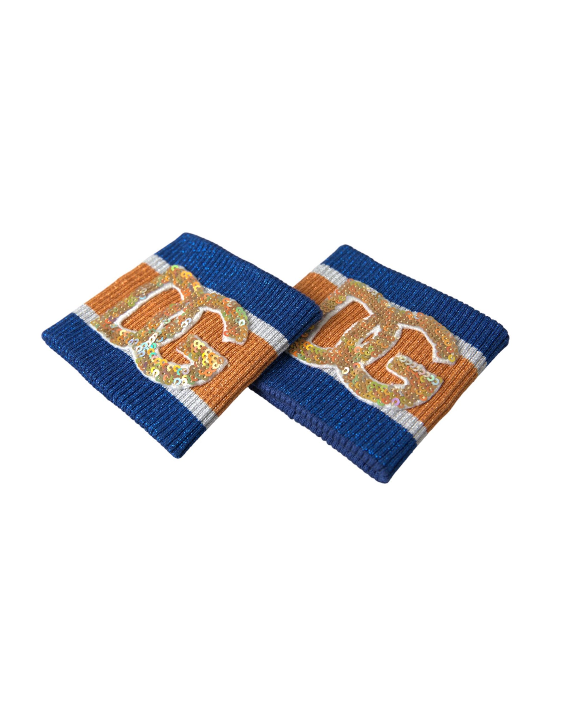 Dolce & Gabbana Multicolor Logo Sequin Viscose Wristband Dolce & Gabbana
