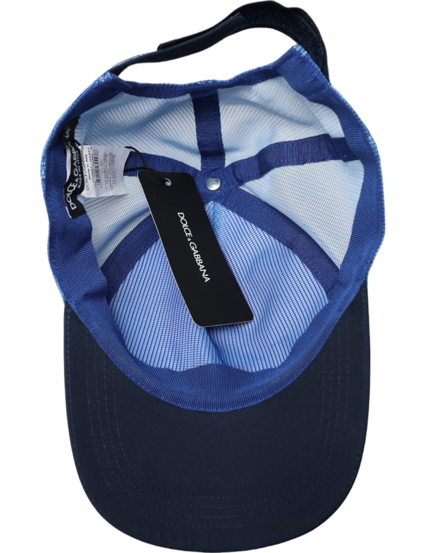 Dolce & Gabbana Blue White Black Italia Mesh Baseball Hat Dolce & Gabbana