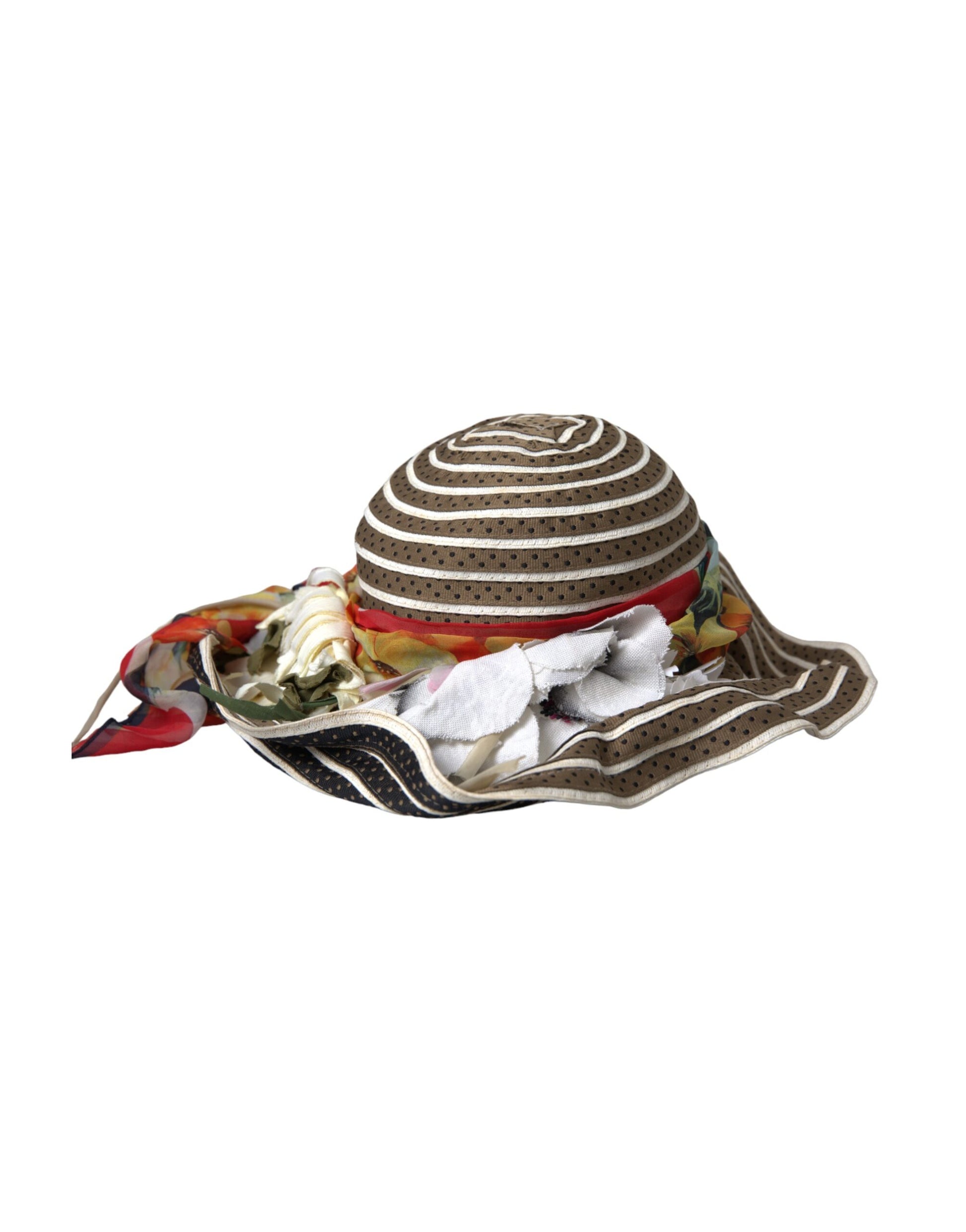 Dolce & Gabbana Multicolor Fantasy Wide Brim Floppy Hat Dolce & Gabbana