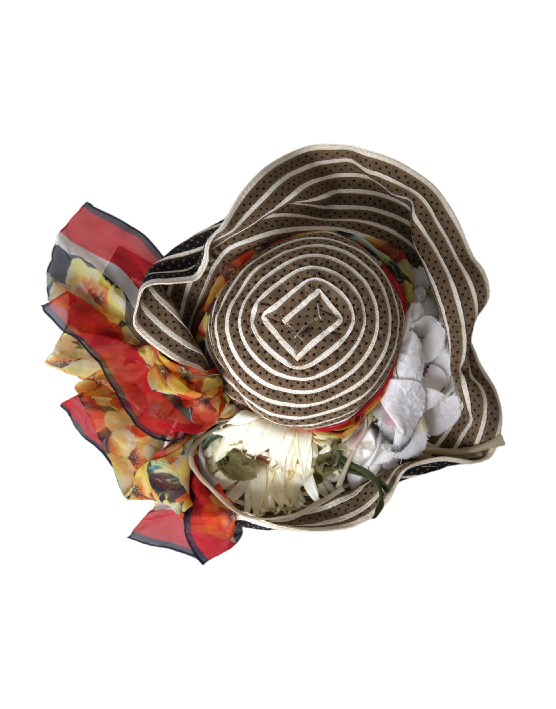 Dolce & Gabbana Multicolor Fantasy Wide Brim Floppy Hat Dolce & Gabbana