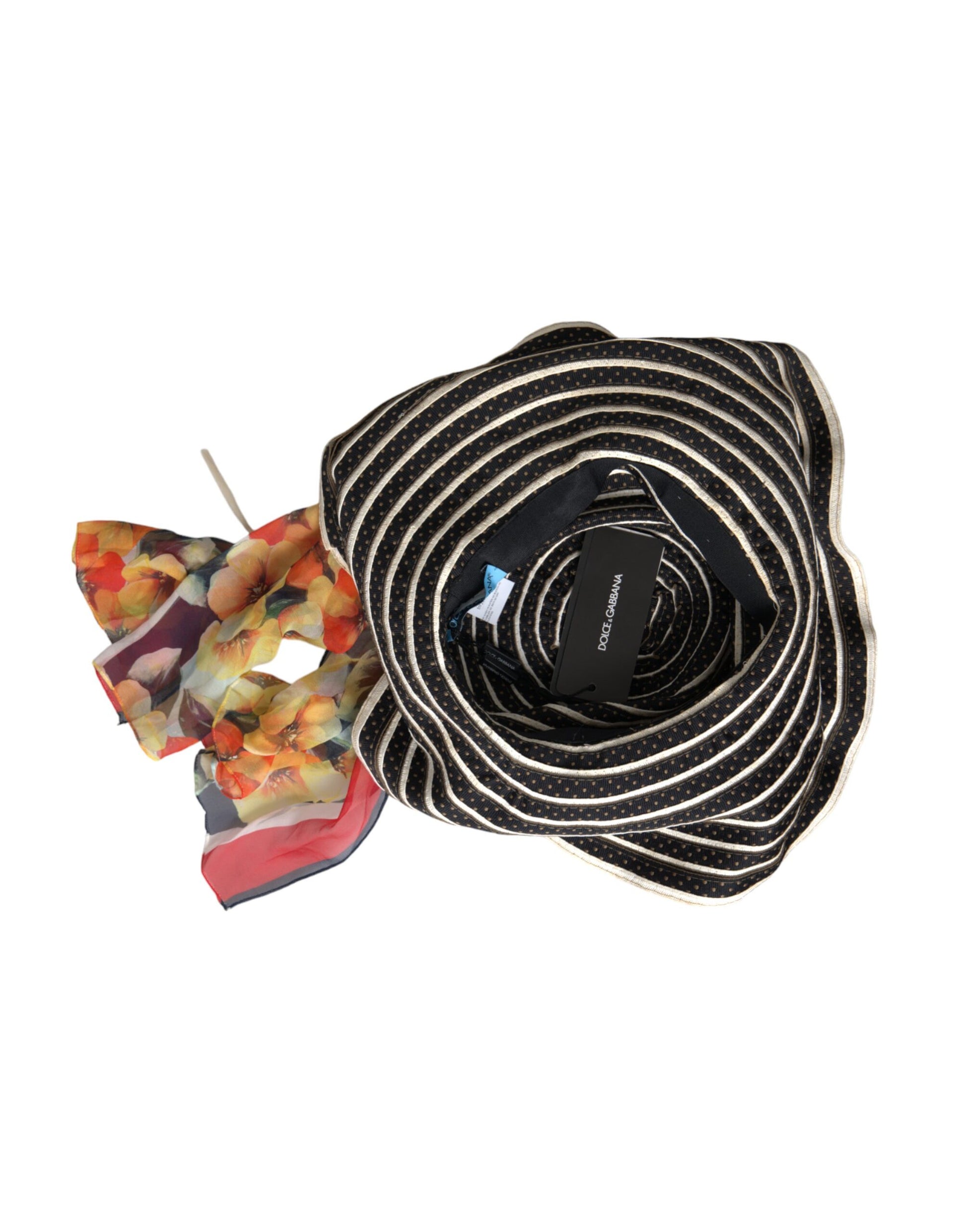 Dolce & Gabbana Multicolor Fantasy Wide Brim Floppy Hat Dolce & Gabbana