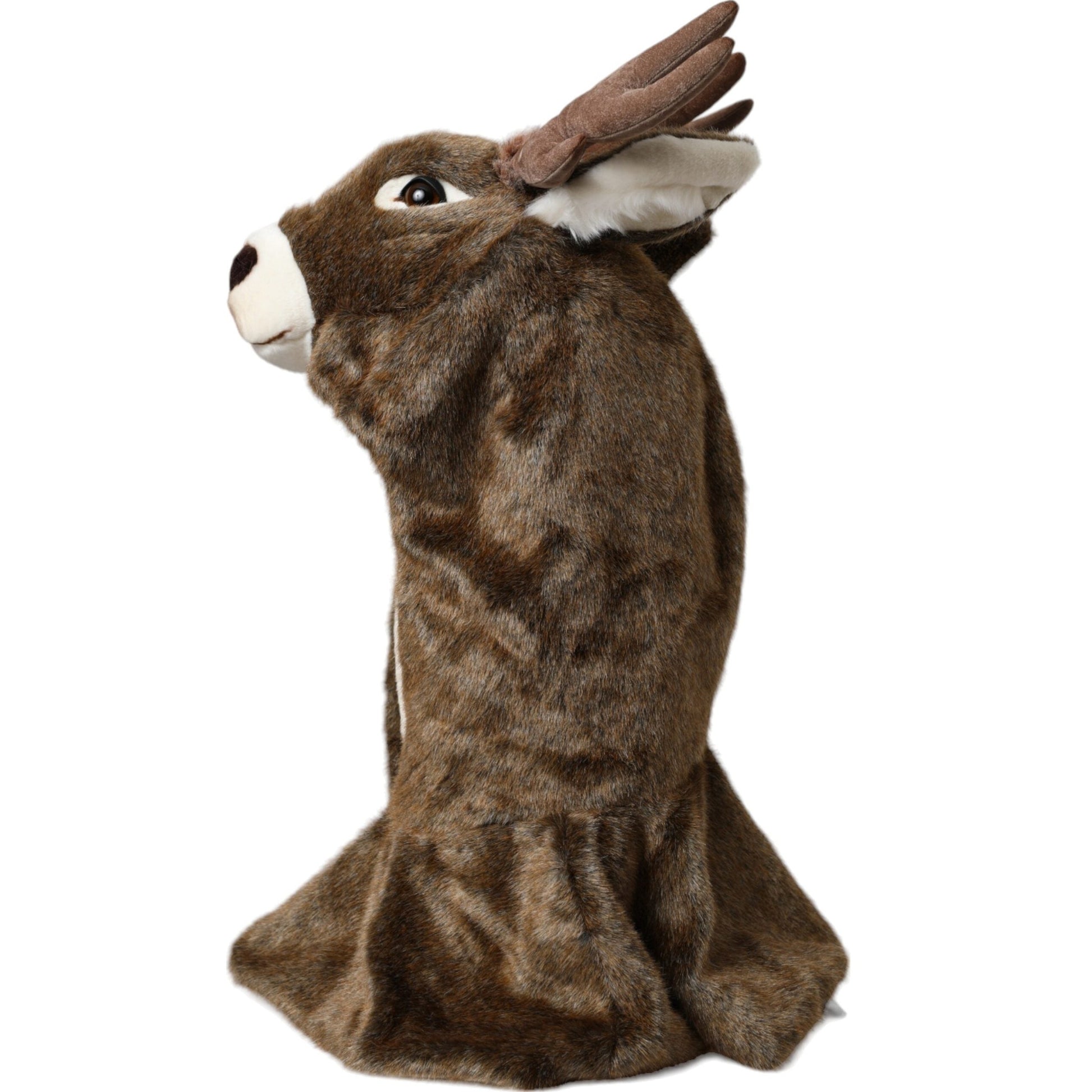 Dolce & Gabbana Brown Deer Faux Fur Whole Head Hat Dolce & Gabbana