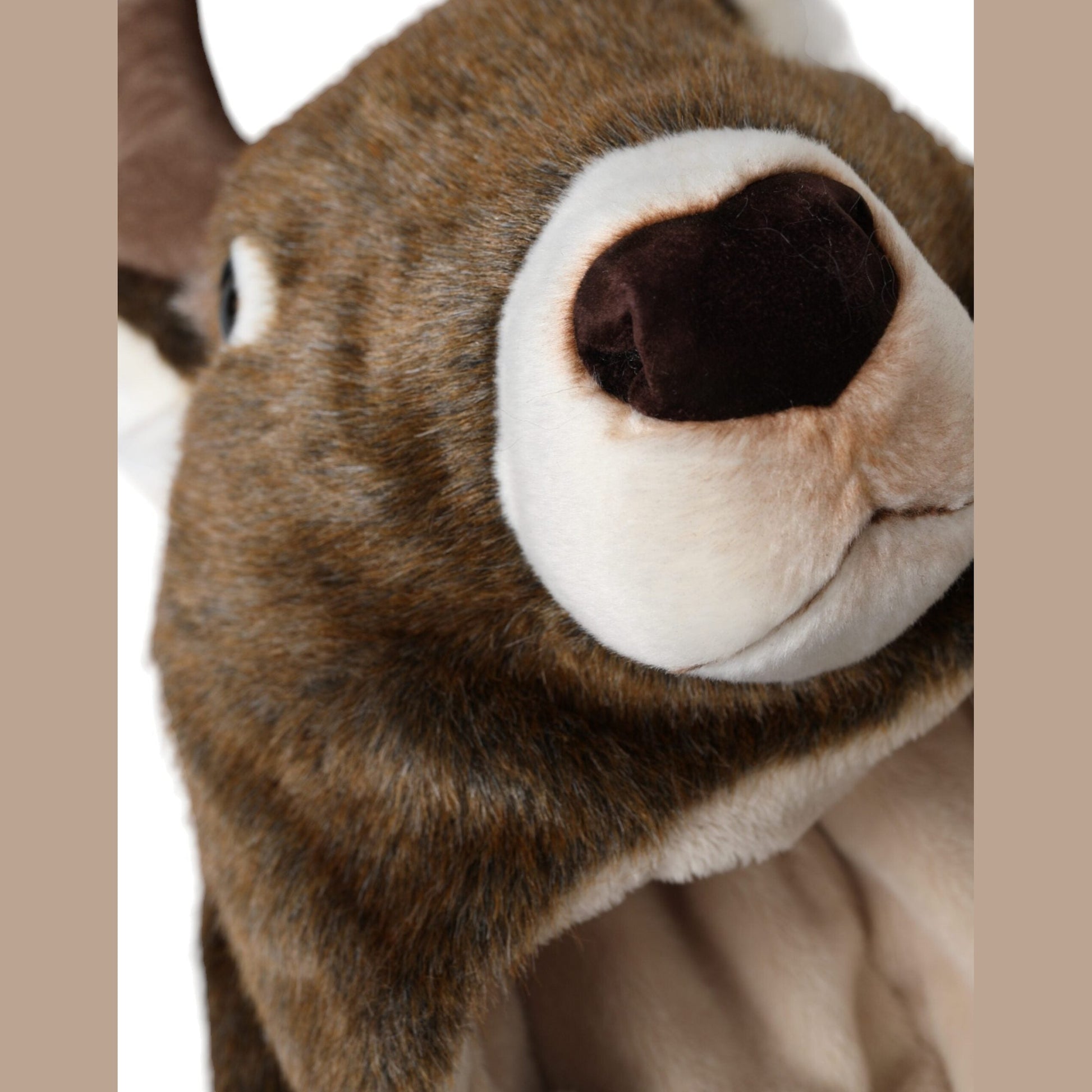 Dolce & Gabbana Brown Deer Faux Fur Whole Head Hat Dolce & Gabbana