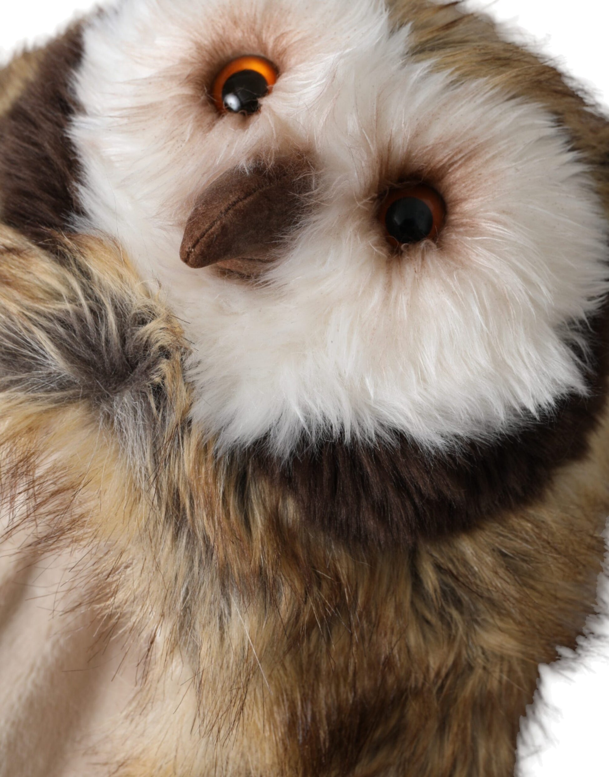 Dolce & Gabbana Brown Owl Faux Fur Whole Head Cap Hat Dolce & Gabbana